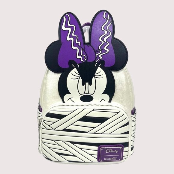 Loungefly Handbags - NWT Exclusive Loungefly Disney GITD Bride of Frankenstein Minnie Mini Backpack